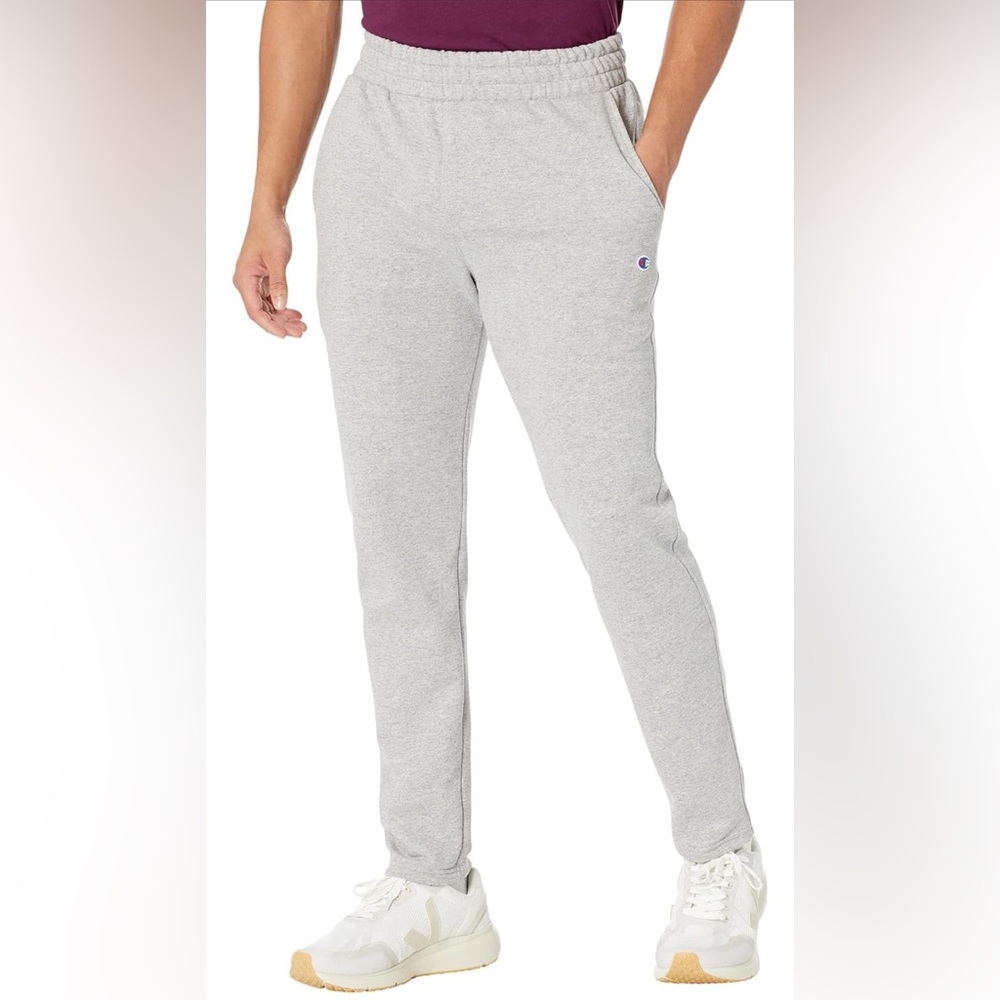Champion Powerblend Slim,Men, 30", Oxford Gray, Size 2XL